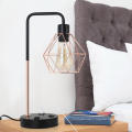 Lampe de table industrielle avec ports USB